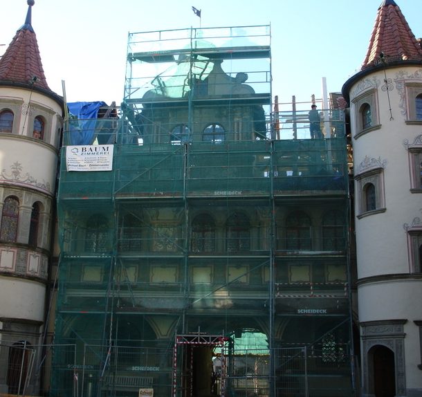Foto Sachverständiger Michael Baum 78730 Lauterbach, Rathaus Konstanz Dachstuhl und Deckensanierung Ausführung Firma Michael Baum Zimmerei Konstanz